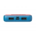 Portable charger with full-color fabric printing and custom silicone logo application.
