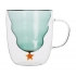 Double-walled mug with a Christmas tree inside Double-walled mug with a Christmas tree inside