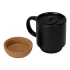 Cup with a cork bottom and a 