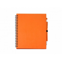 LEYNAX notebook with a ballpoint pen.