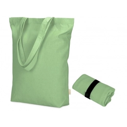 Fixy bag made of recycled cotton 220 g/m2 with a fixing strap.