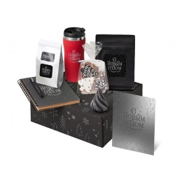 Подарочный набор «Re:Charge» с термокружкой, кофе и блокнотом