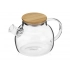 Teapot with bamboo lid 