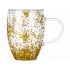Double-walled sequined mug 