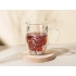 Double-walled sequined mug 