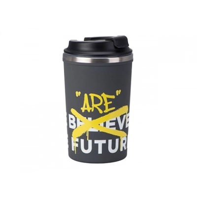 
                                            Герметичная термокружка на присоске «Kick», 350 мл, с круговой УФ-печатью
                                            