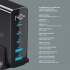 Зарядная станция 3xUSB Type-C, 2xUSB, PD, QC, 140Вт