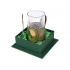 Crystal glass coaster