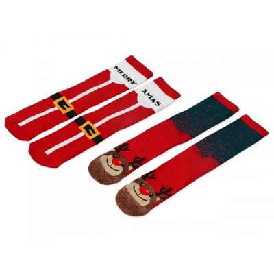 
                                            Christmas-themed socks set, 2 pairs
                                            