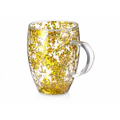 
                                                Double-walled sequined mug 
