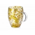 Double-walled sequined mug 