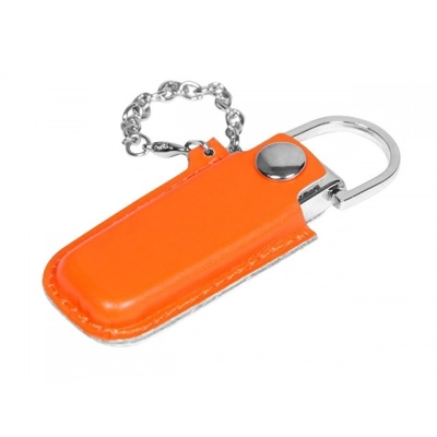 
                                                USB 2.0- флешка на 16 Гб в массивном корпусе с кожаным чехлом
                                                