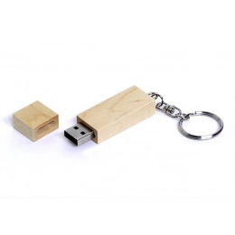USB 2.0 flash drive with 16GB capacity, rectangular shape, cap with magnet