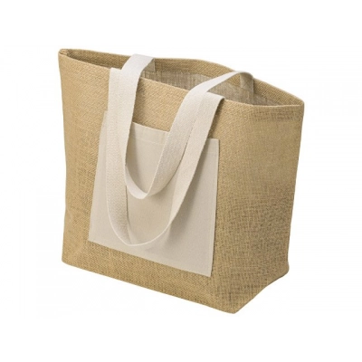 
                                                Сумка Jute джутовая с широким дном и карманом
                                                