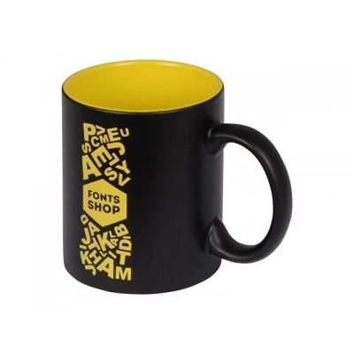 
                                            A mug with an engraving coating 