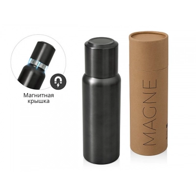 
                                                Vacuum thermos with magnetic lid 