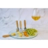 Cheese set with a glass board 