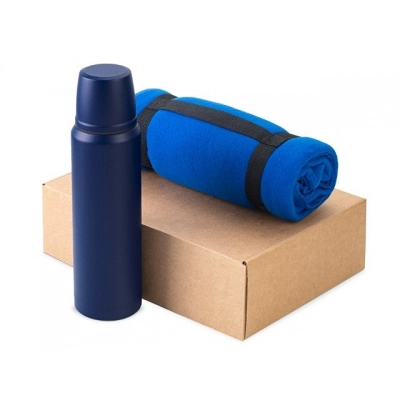 
                                                Gift set of thermos and blanket 