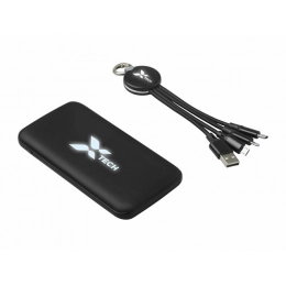 A set consisting of an external battery and a universal cable with the 