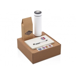 Набор «Warmpage» с термосом, блокнотом, ручкой и чаем