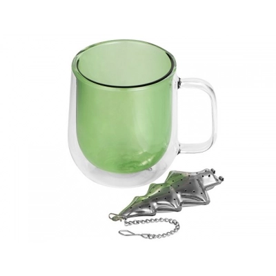 
                                            Christmas tree set : mug and tea strainer
                                            