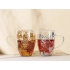 Double-walled sequined mug 