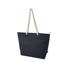 Пляжная сумка-холодильник Panama GRS из переработанных материалов с ручками-шнурками