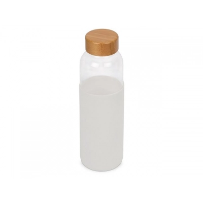 
                                            Glass water bottle in a silicone case 