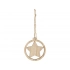 Wooden star-shaped pendant 