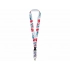 Sublimation lanyard with carabiner and interlevel lock, 2.5 cm Sublimation lanyard with carabiner and interlevel lock, 2.5 cm