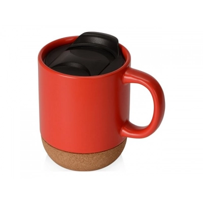
                                            Mug with a cork bottom and 