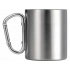Steel mug with carabiner handle 