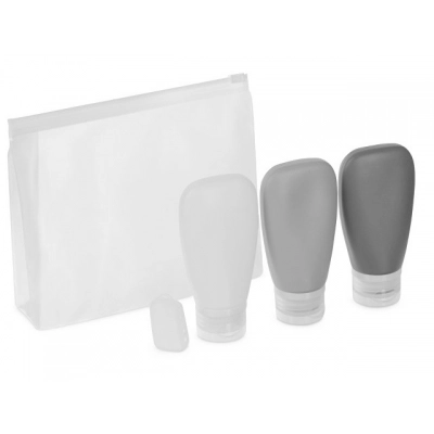 
                                                Travel set of silicone containers 