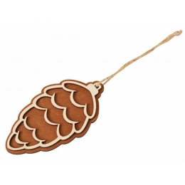 Деревянная подвеска на елку «Cedar»