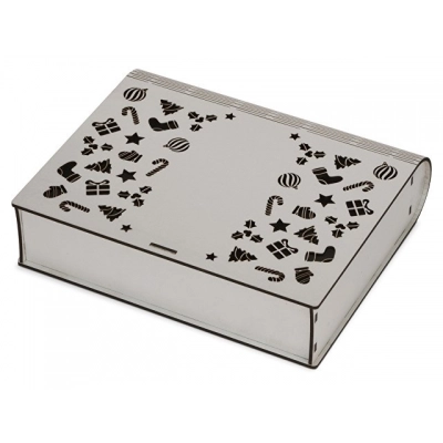 
                                            Wooden box with carved lid 