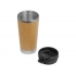 Stem thermos mug with bamboo body