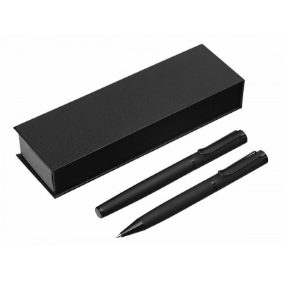 
                                                Подарочный набор из 2-х ручек «Black Lama» soft-touch
                                                
