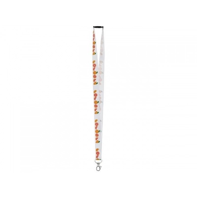 
                                                A sublimation lanyard with a carbine and a cliff lock
                                                