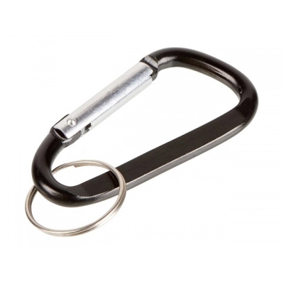 
                                            Carabiner keychain made of recycled aluminum 