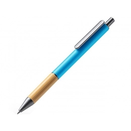 PENTA metal ballpoint pen with bamboo insert.