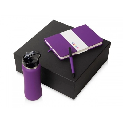 
                                                Gift set with notebook C2, pen, and bottle.
                                                