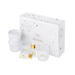 Набор для создания 2-х ароматических свечей: амбра и табак/маракуйя, сандал и пачули