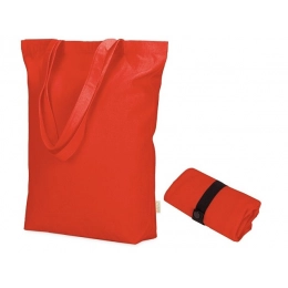 Fixy bag made of recycled cotton 220 g/m2 with a fixing strap.