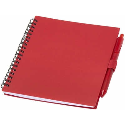 
                                                Set of a notebook and a plastic ballpoint pen 