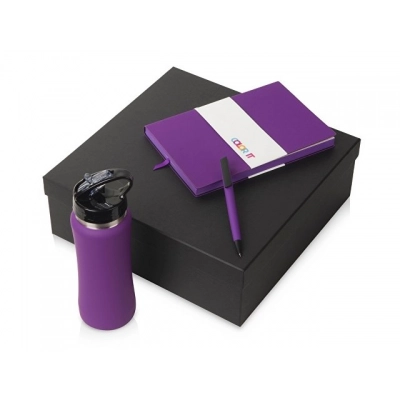 
                                                Gift set with notebook C1, pen, and bottle.
                                                