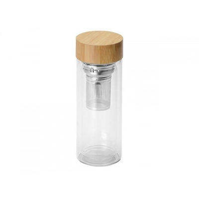 
                                            Glass thermos with strainer 