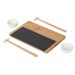 Sushi set with slate board 