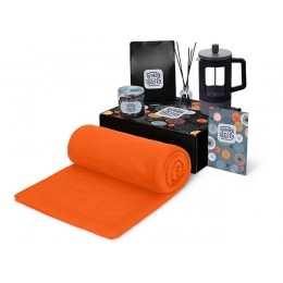 Подарочный набор «Re:y. Vive» с пледом, френч-прессом и кофе