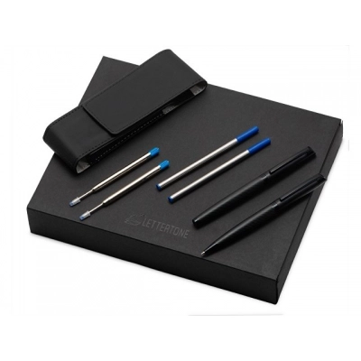 
                                            Gift set of pens with refillable cartridges 