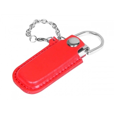 
                                                USB 2.0- флешка на 16 Гб в массивном корпусе с кожаным чехлом
                                                